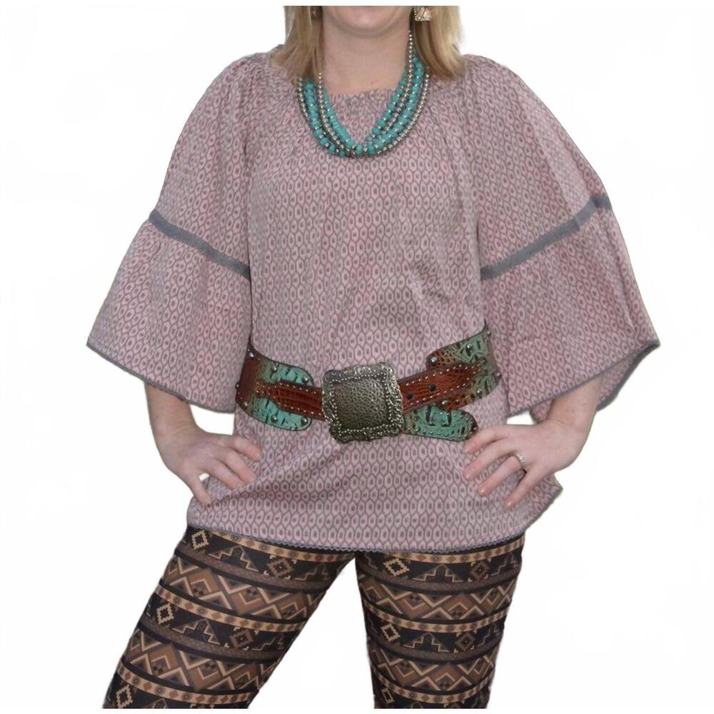 NEW R CINCO RANCH beeville tunic in multi